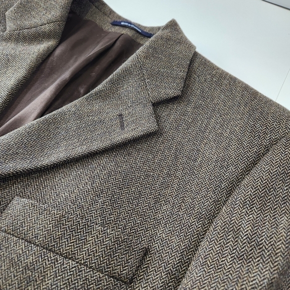 Ralph Ralph Lauren Mens 41R 100% Lambswool Herringbone Blazer Sport Coat Jacket - Picture 5 of 12